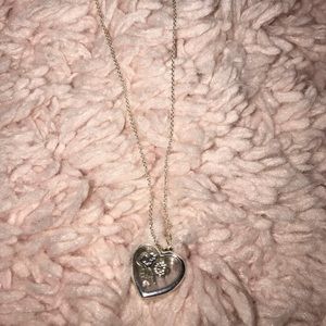 Pandora heart necklace WITH charms